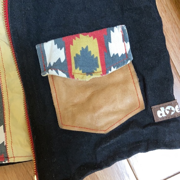 Doe by Dilley denim and leather jacket - Picture 3 of 11